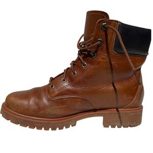 Timberland Boots Womens Size 8 Hiking Jayne 6 inch Brown Leather Lace-Up Boots